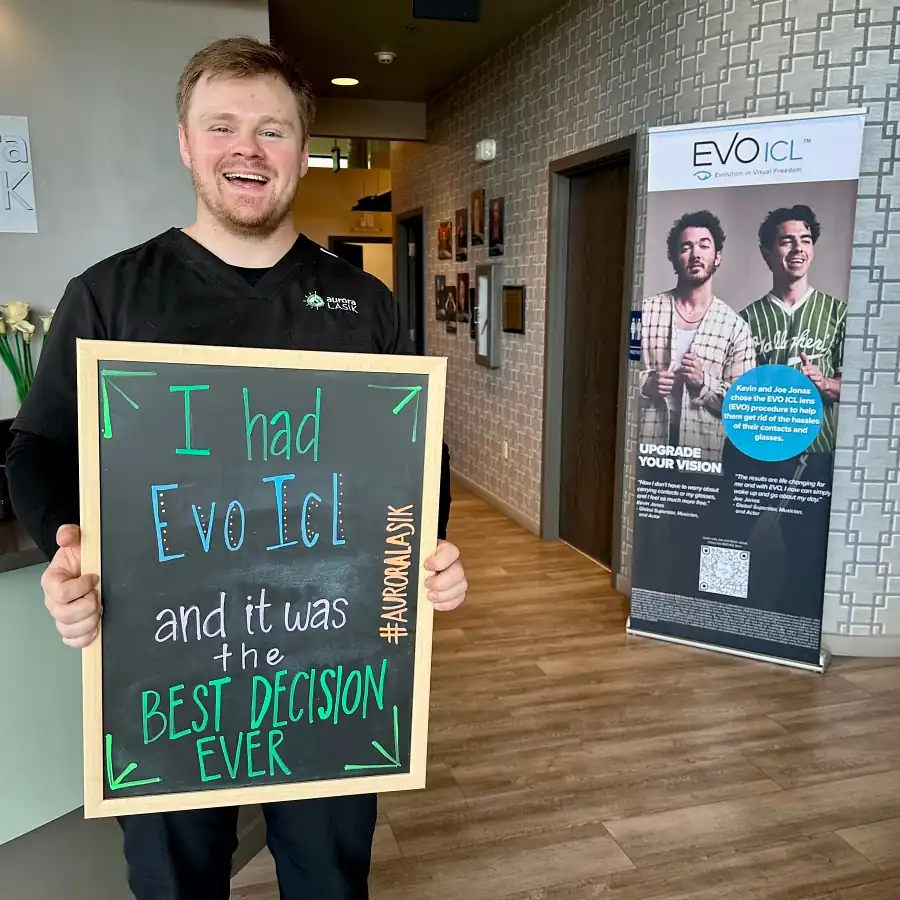 Real patient after EVO ICL at Aurora LASIK